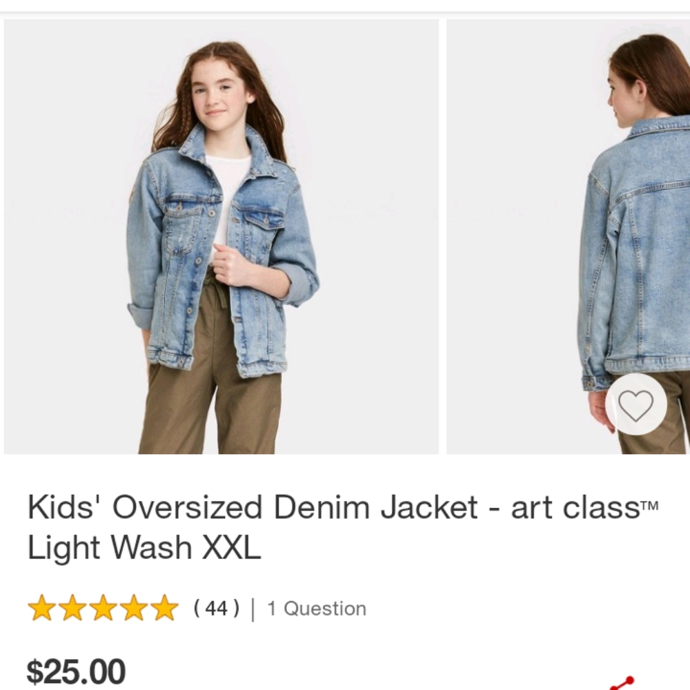 Target Art Class Oversized Denim Jacket